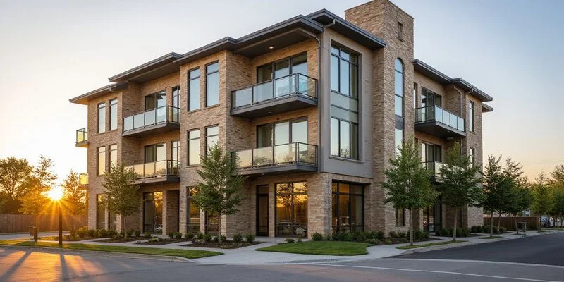 Exterior of a new apartment building in Far East Austin (illustrative photo)