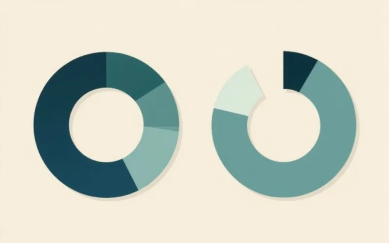 Donut chart of 144 buildings by electric provider