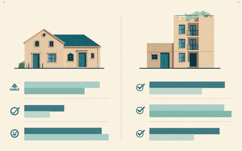 Comparison table: build-to-rent vs. apartment true monthly, space, and amenities