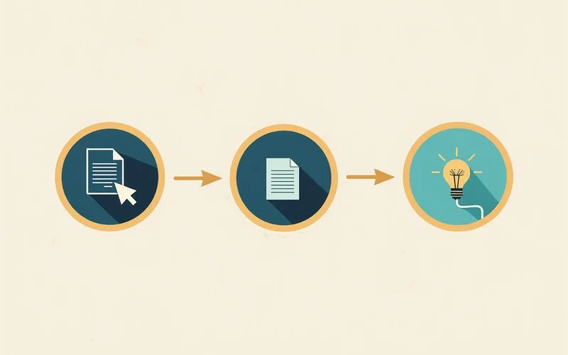 Three-step timeline: request letter, send to utility, start service