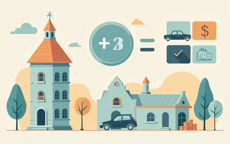 Worked example: toll per trip times trips per week equals monthly tolls