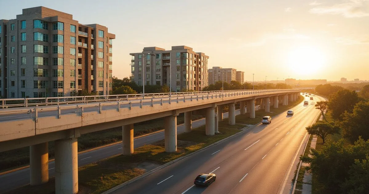 183A toll road overpass near new Williamson County apartments