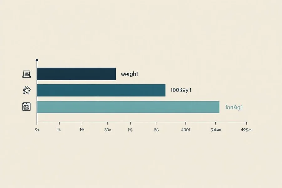 Bar chart of Austin New Build Score weights