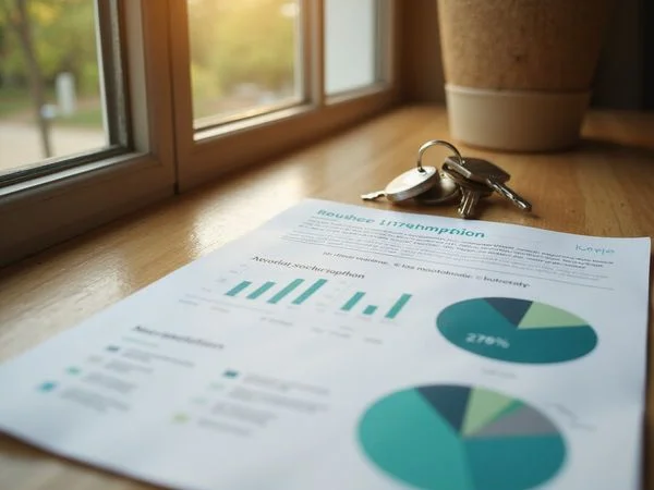 Housing voucher paperwork beside a lease application