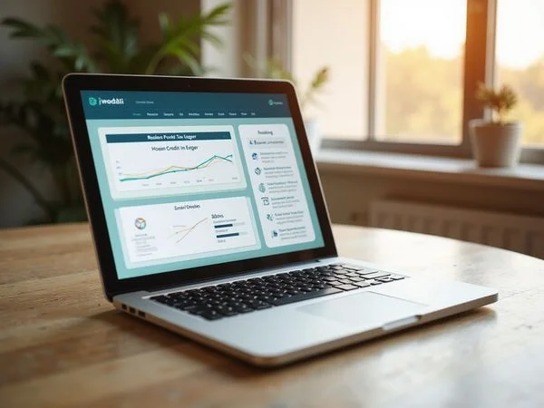 Resident ledger on a laptop showing a concession credit